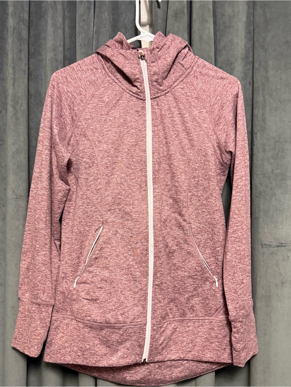 Eddie Bauer Womens Zip Up Hoodie Size M Sweatshirt Jacket Pockets Pink Gorpcore